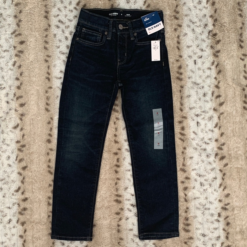 Old Navy Boys Size 6 Indigo Denim Slim Jeans New with tags 🏷️